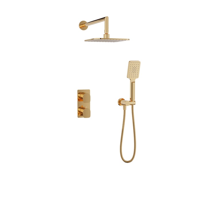 Complete thermostatic pressure balanced shower kit