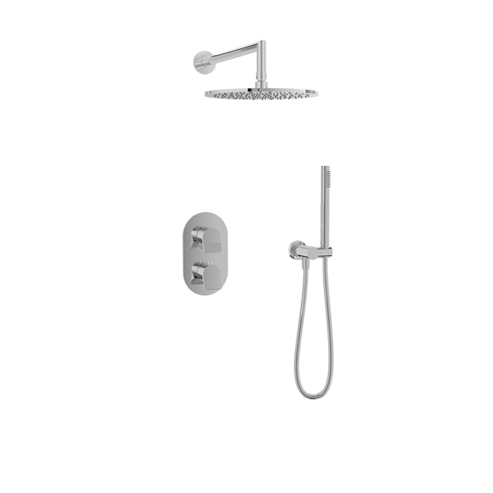 Complete thermostatic pressure balanced shower kit