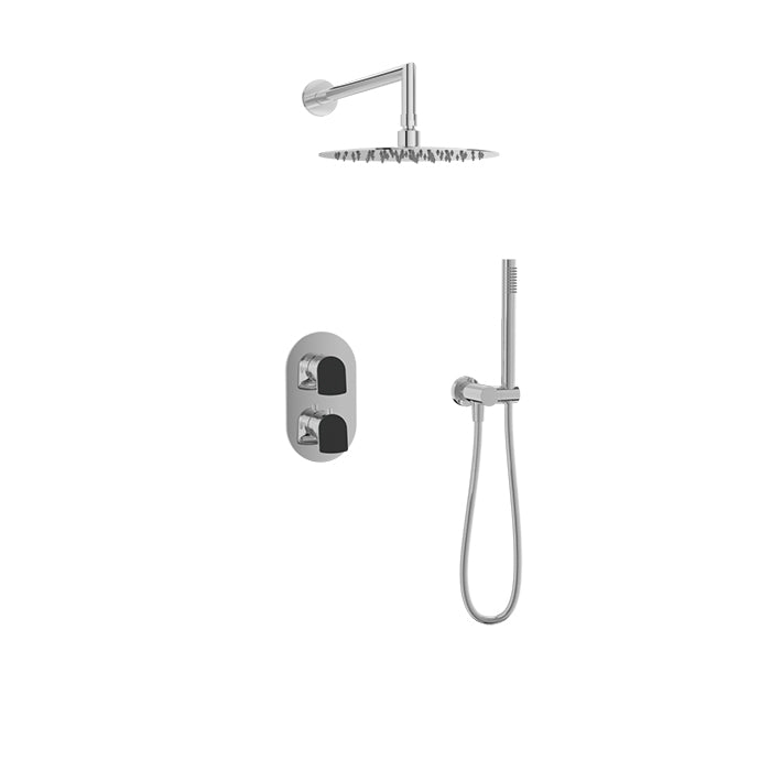 Complete thermostatic pressure balanced shower kit