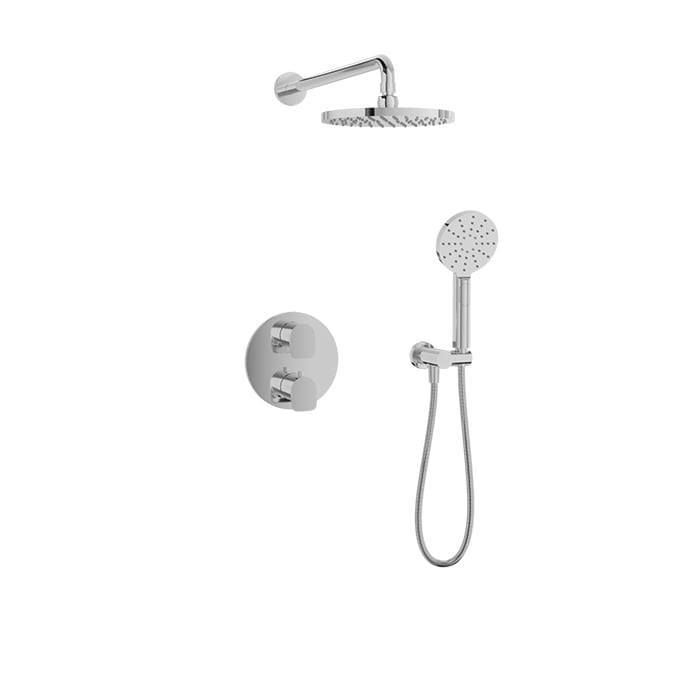 Complete thermostatic pressure balanced shower kit