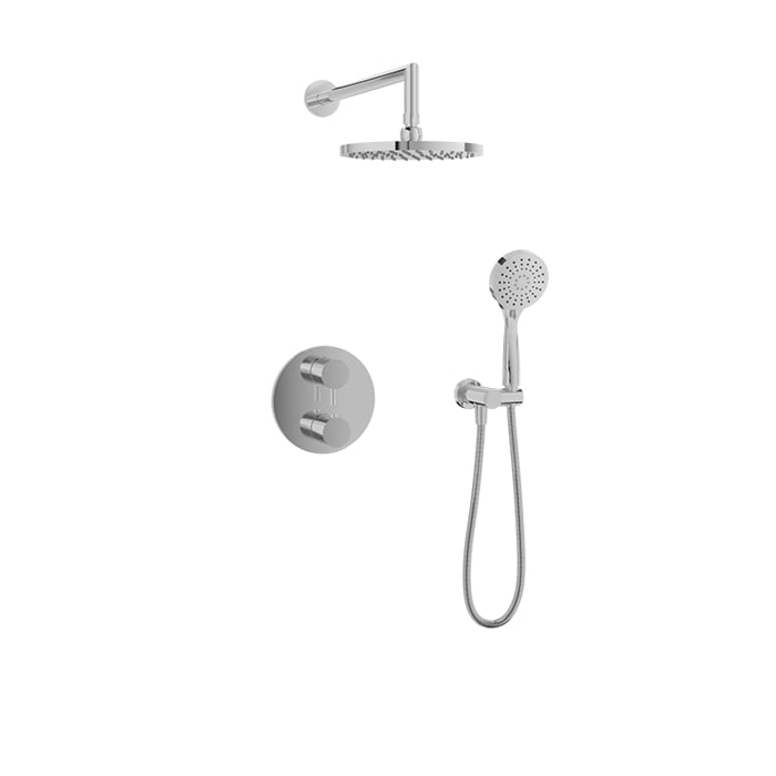 Complete thermostatic pressure balanced shower kit