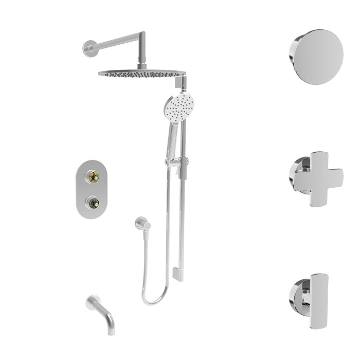 Complete thermostatic pressure balanced shower kit (without handle)