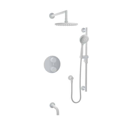Complete thermostatic pressure balanced shower kit