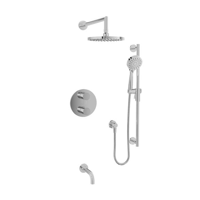 Complete thermostatic pressure balanced shower kit