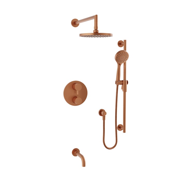 Complete thermostatic pressure balanced shower kit