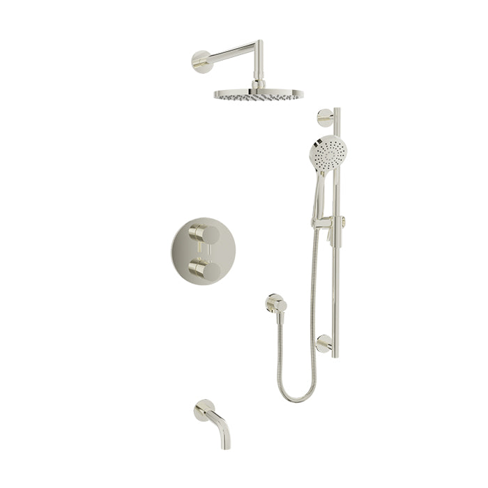 Complete thermostatic pressure balanced shower kit