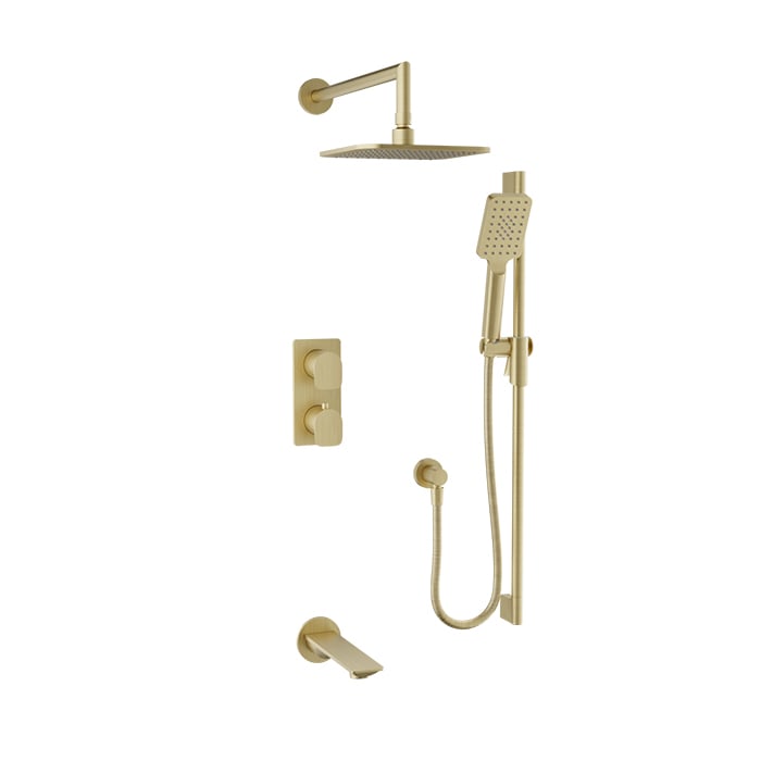 Complete thermostatic pressure balanced shower kit