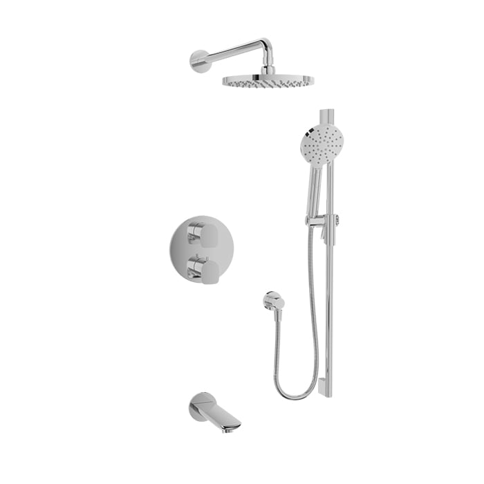 Complete thermostatic pressure balanced shower kit
