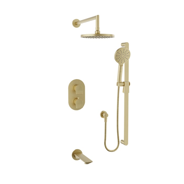 Complete thermostatic pressure balanced shower kit