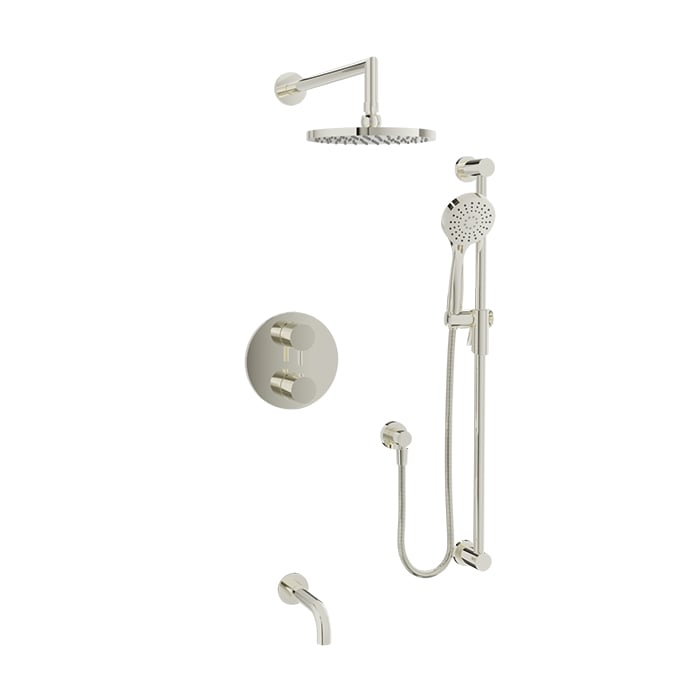 Complete thermostatic pressure balanced shower kit