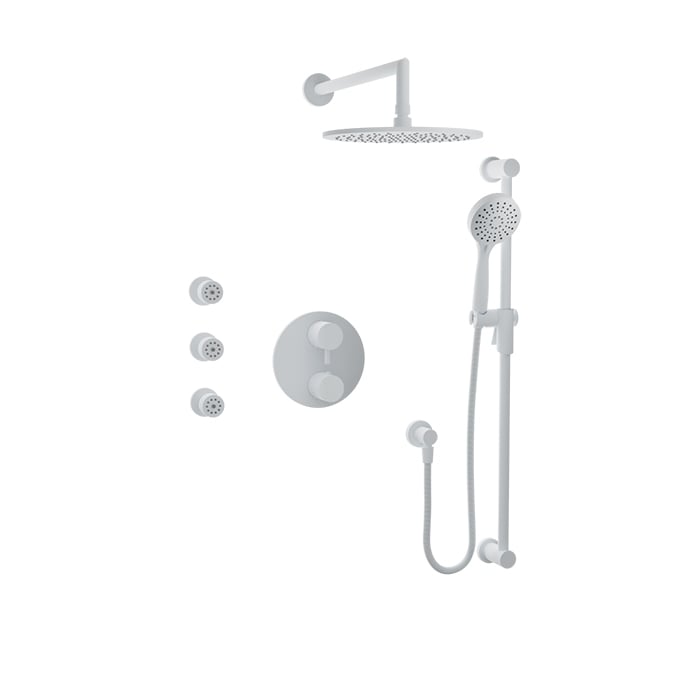 Complete thermostatic pressure balanced shower kit