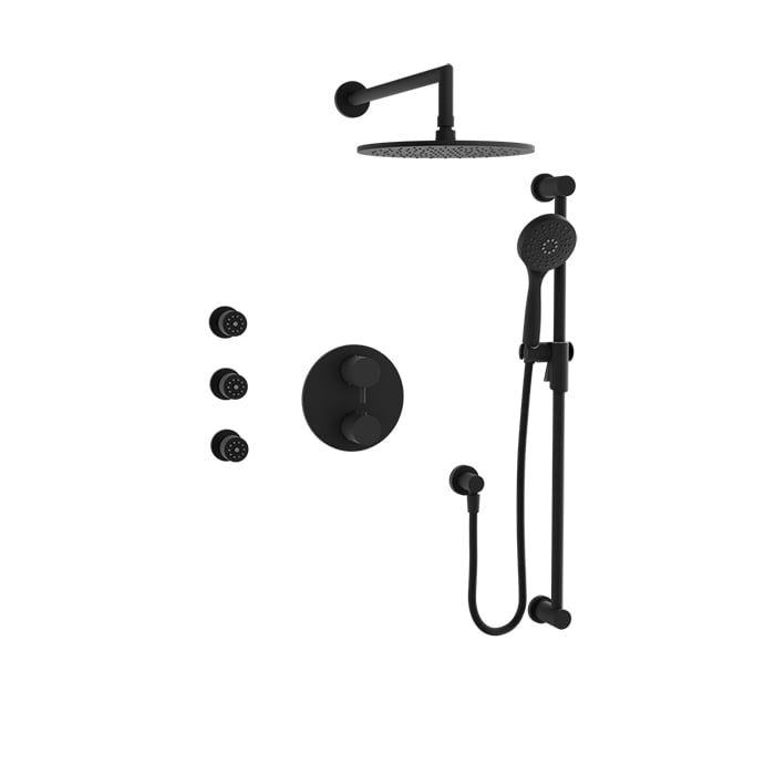 Complete thermostatic pressure balanced shower kit
