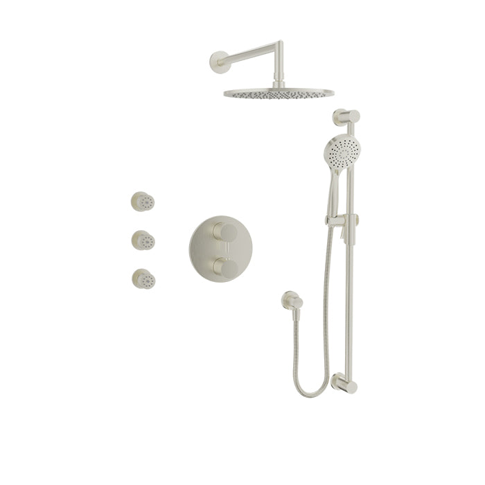 Complete thermostatic pressure balanced shower kit