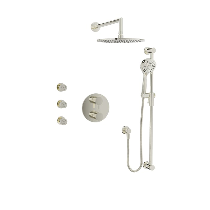 Complete thermostatic pressure balanced shower kit