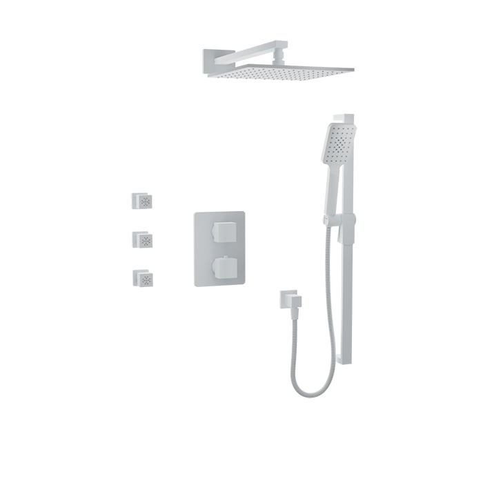Complete thermostatic pressure balanced shower kit