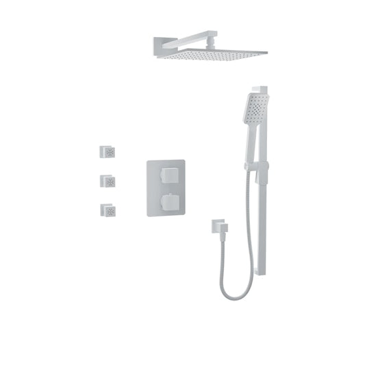 Complete thermostatic pressure balanced shower kit