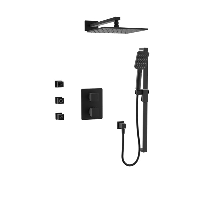 Complete thermostatic pressure balanced shower kit