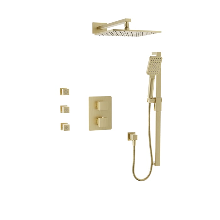 Complete thermostatic pressure balanced shower kit