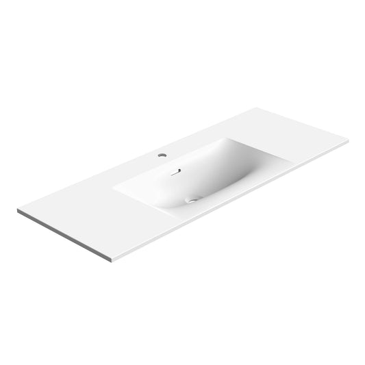 STONETOUCH 1NEV48 Neve 48'' Mineralsolid Vanity Top - 1 Hole