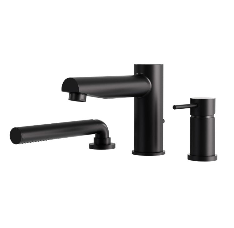 Volare 3-piece Deckmount Tub Filler with Handshower