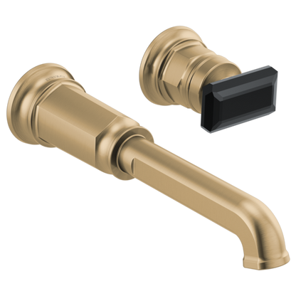 BRIZO T65776LF Two-Hole, Single-Handle Wall Mount Lavatory Faucet - Knob Handle 1.5 GPM