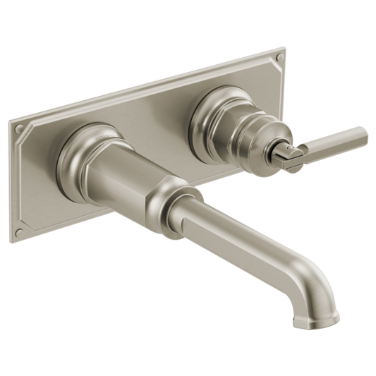 BRIZO INVARI T65776LF Two-Hole, Single-Handle Wall Mount Lavatory Faucet - Lever Handle 1.2 GPM