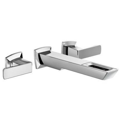 BRIZO VETTIS T65886LF Two-Handle Wall Mount Lavatory Faucet With Open-Flow Spout 1.2 GPM