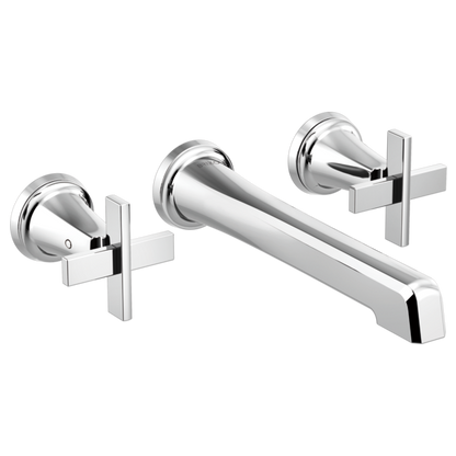 BRIZO LEVOIR T65898LF Two-Handle Wall Mount Lavatory Faucet - Cross 1.2 GPM