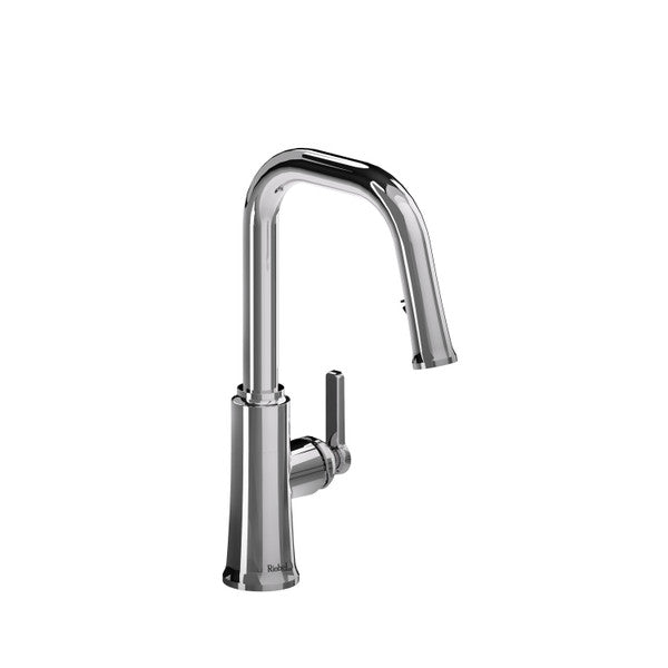 RIOBEL TTSQ101 Trattoria Pull-Down Kitchen Faucet With U-Spout