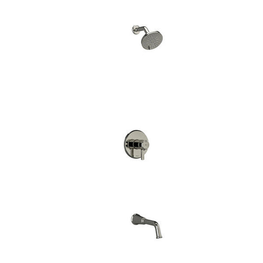 RIOBEL KIT4744MMRDJ Momenti Type T/P (Thermostatic/Pressure Balance) 1/2 Inch Coaxial 2-Way No Share With Shower Head And Tub Spout