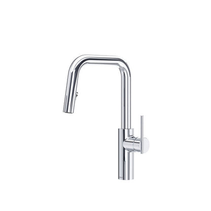 RIOBEL LTSQ201 Lateral Pull-Down Kitchen Faucet With U-Spout