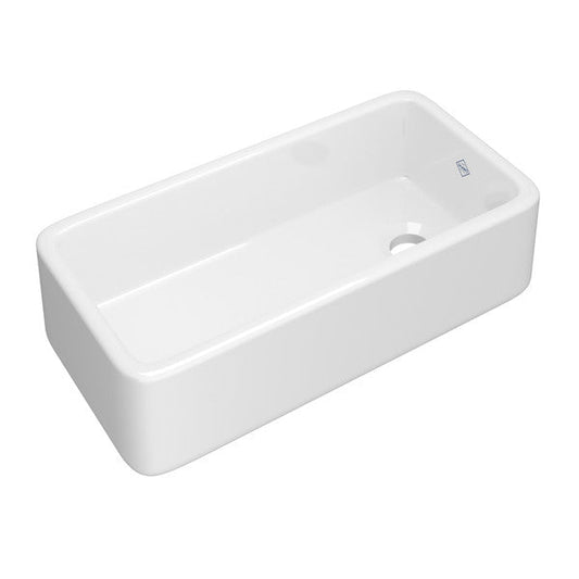 SHAWS RC3618 Original Lancaster Single Bowl Farmhouse Apron Front Fireclay Kitchen Sink