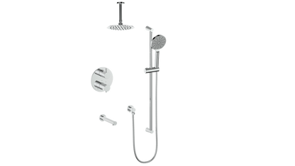 VOGT SET.WL.320.316 Worgl 3-Way TH Shower Kit with 6" Ceiling Arm