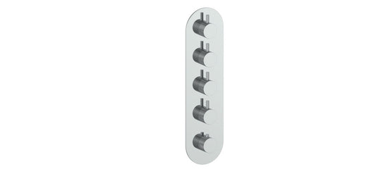 Vogt Drava Trim for 3/4" High-Flow TH Valve with 4 Volume Controls CC