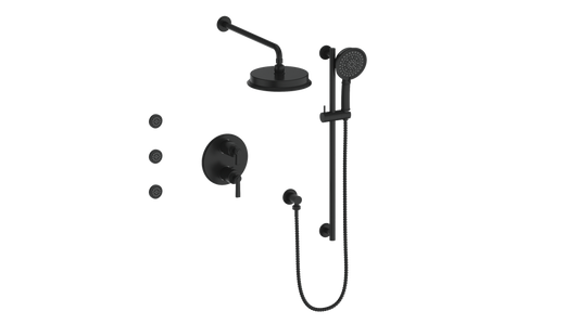 VOGT SET.Z1.320.810 Zehn 3-Way TH Shower Kit with Body Jets