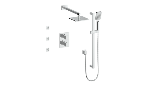 Vogt Niveau 3-Way TH Shower Kit with Body Jets CC
