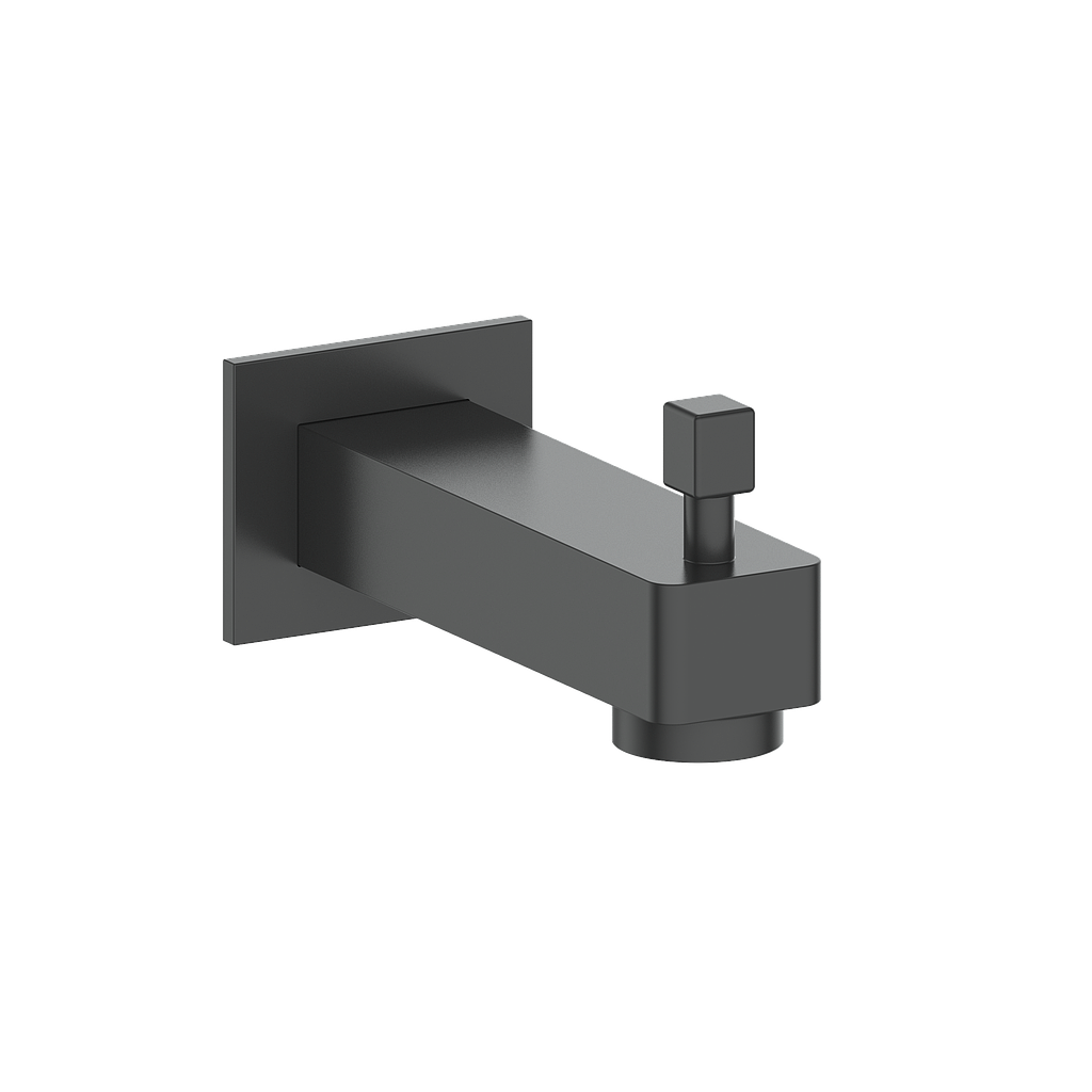 Vogt Square Slip-on Tub Spout with Diverter CC