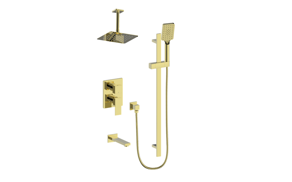 Vogt Kapfenberg 3-Way PB Shower Kit with 6" Ceiling Arm CC