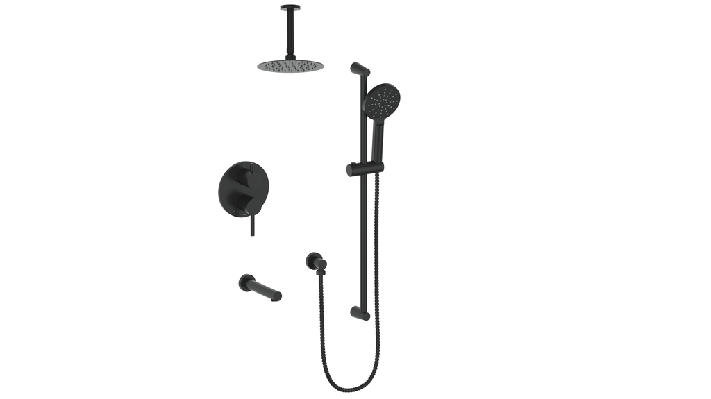 Vogt Worgl 3-Way PB Shower Kit with 6" Ceiling Arm CC