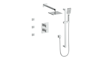 VOGT SET.NU.320.810 Niveau 3-Way TH Shower Kit with Body Jets