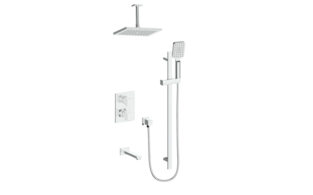 Vogt Kapfenberg Trim for 3-Way TH Shower Kit with 6" Ceiling Arm CC