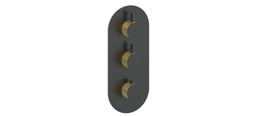 Vogt Drava Trim for 3/4" High-Flow TH Valve with 2 Volume Controls CC
