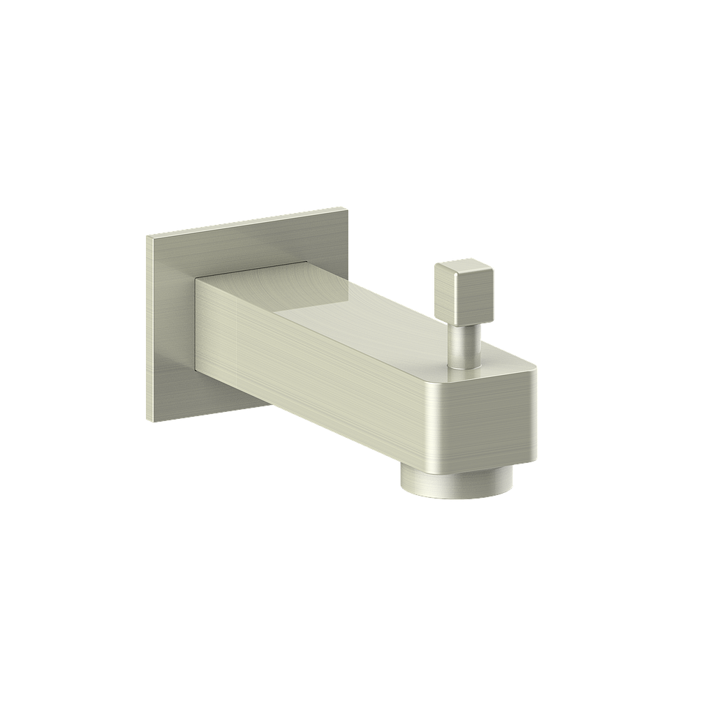 Vogt Square Slip-on Tub Spout with Diverter CC