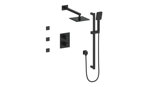 VOGT SET.NU.320.810 Niveau 3-Way TH Shower Kit with Body Jets