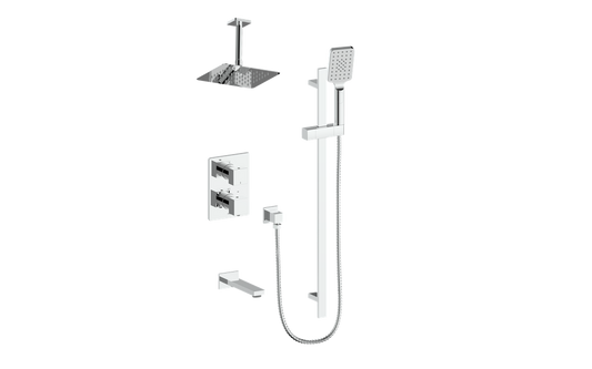Vogt Kapfenberg Trim for 3-Way TH Shower Kit with 6" Ceiling Arm CC