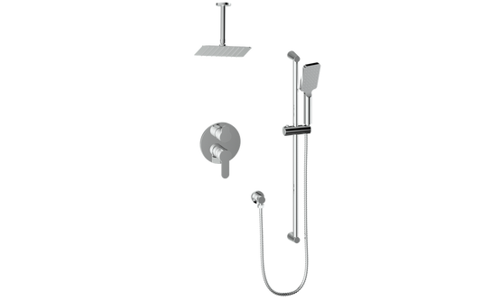 Vogt Lusten 2-Way PB Shower Kit with 6" Ceiling Arm CC