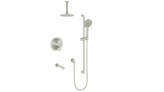 VOGT SET.WL.320.316 Worgl 3-Way TH Shower Kit with 6" Ceiling Arm
