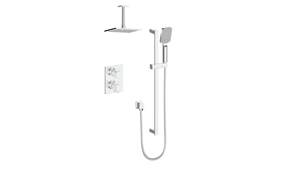 Vogt Niveau 2-Way TH Shower Kit with 6" Ceiling Arm CC