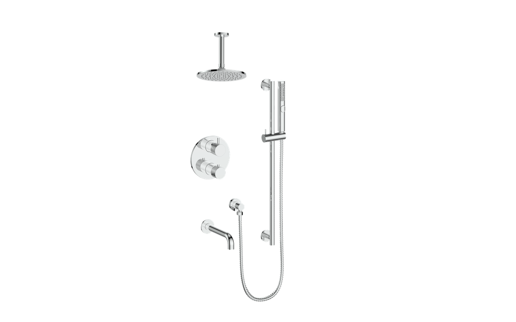 Vogt Drava Trim for 3-Way TH Shower Kit with 6" Ceiling Arm CC