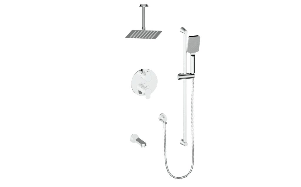 Vogt Lusten Trim for 3-Way TH Shower Kit with 6" Ceiling Arm CC